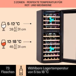 Barossa 73 Duo Weinkühlschrank 2 Zonen 192 Ltr 73 Fl Touch-Display -Innovation Home Appliances Store 10041308 de 0003 logo