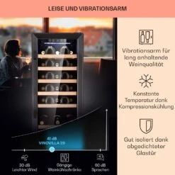 Vinovilla 29 Built-In Weinkühlschrank 81 L / 29 Fl. 1 Zone Glastür Edelstahl -Innovation Home Appliances Store 10041309 de 0004 logo