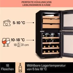 El Dorado 89 Käse & Weinkühlschrank 2 Zonen Touch 89L LED -Innovation Home Appliances Store 10041310 de 0004 logo