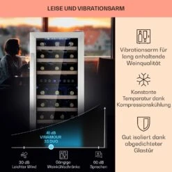 Vinamour 33 Duo Weinkühlschrank 2 Zonen 89 L / 33 Flaschen 5-18°C Touch -Innovation Home Appliances Store 10041311 de 0004 logo