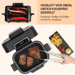 Combo Air Grill-Heißluftfritteuse 5 Programme 1500 Watt 4,5 L Grillkorb 2,5 L Frittierkorb -Innovation Home Appliances Store 10041330 de 0005 usp