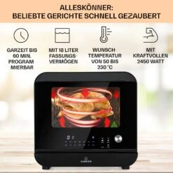 Vita Pro Heißluftfritteuse Dampfgaren 2450 W 18 Ltr 800 Ml Wassertank -Innovation Home Appliances Store 10041333 de 0003 usp