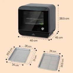 Vita Pro Heißluftfritteuse Dampfgaren 2450 W 18 Ltr 800 Ml Wassertank -Innovation Home Appliances Store 10041333 de 0007 usp