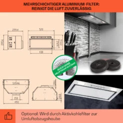 Camila Dunstabzugshaube Einbau 52 Cm 397 M³/h LED Touch Edelstahl -Innovation Home Appliances Store 10041344 de 0005 usp