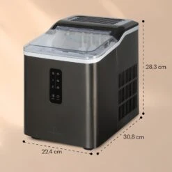 Albaron Supreme Eiswürfelmaschine Bullet 12kg/24h 1,5 Ltr Edelstahl 13 Albaron Supreme Eiswürfelmaschine Bullet 12kg/24h 1,5 Ltr Edelstahl -Innovation Home Appliances Store 10041360 yy 0007 dimensions