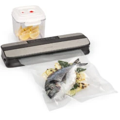 Forli Vakuumierer 75 KPa Inkl. Behälter Beutel Vakuumierschlauch