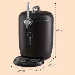 Passau Bierzapfanlage 6 L Universalfässer Druckluftpumpe 3 - 12 °C 65 W -Innovation Home Appliances Store 10041520 yy 0008 dimensions