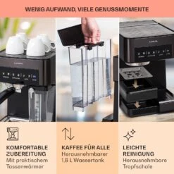 Arabica Comfort Espressomaschine 1350W 20 Bar 1,8l Touch-Bedienfeld 13 Arabica Comfort Espressomaschine 1350W 20 Bar 1,8l Touch-Bedienfeld -Innovation Home Appliances Store 10041523 de 0006 usp