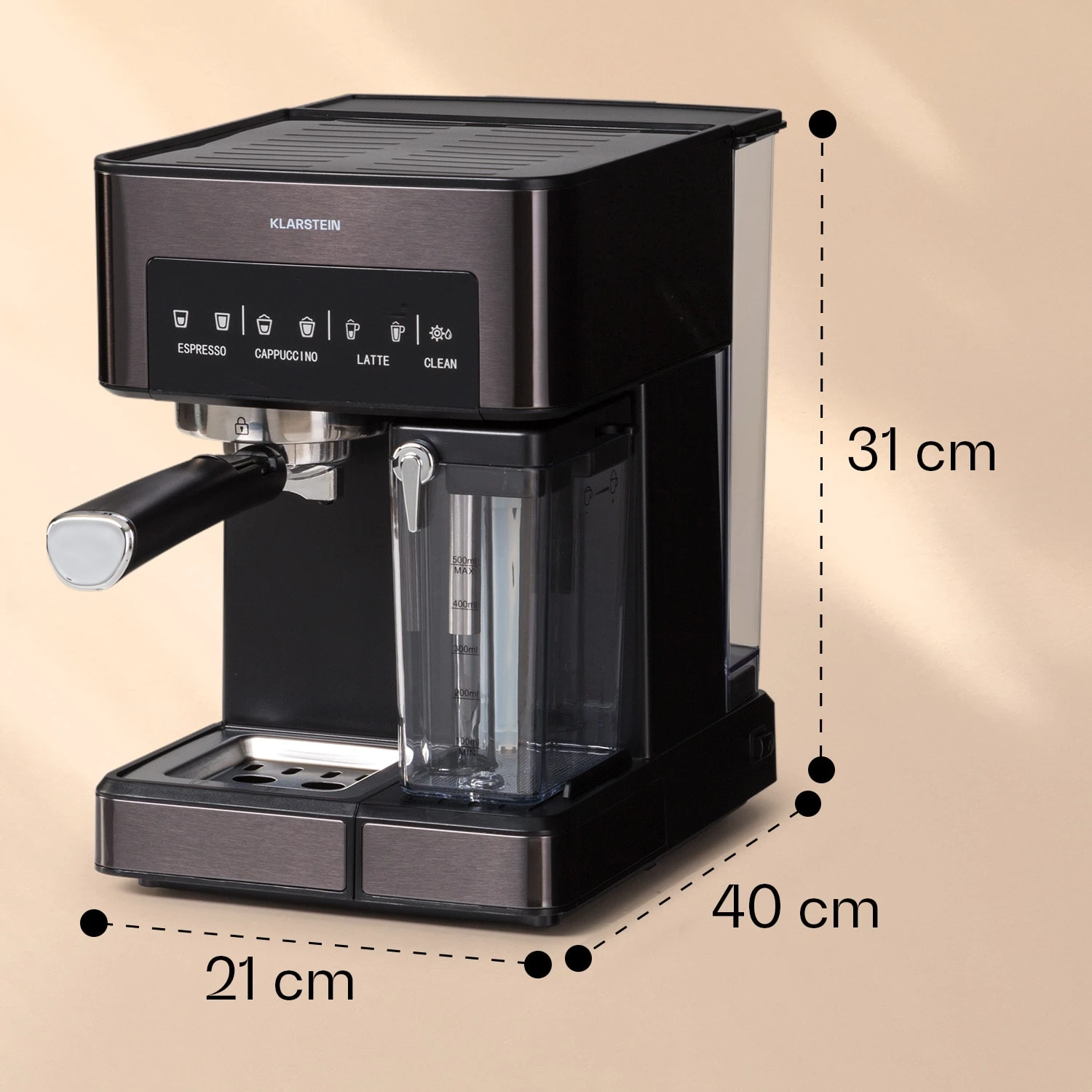Arabica Comfort Espressomaschine 1350W 20 Bar 1,8l Touch-Bedienfeld 8 Arabica Comfort Espressomaschine 1350W 20 Bar 1,8l Touch-Bedienfeld – Bild 8