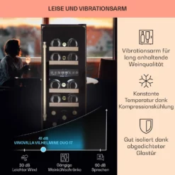 Vinovilla 17 Built-in Duo Vilhelmine Edition Weinkühlschrank 17 Fl. -Innovation Home Appliances Store 10041821 de 0004 usp