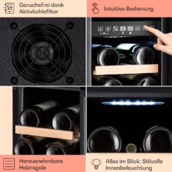 Vinovilla 17 Built-in Duo Vilhelmine Edition Weinkühlschrank 17 Fl. -Innovation Home Appliances Store 10041821 de 0005 usp