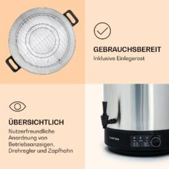 Abbey 25 Einkochautomat Getränkespender 25L 100°C 180min Edelstahl -Innovation Home Appliances Store 10041838 de 0006 logo