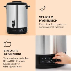 Abbey 40 Einkochautomat Getränkespender 40L 100°C 180min Edelstahl 11 Abbey 40 Einkochautomat Getränkespender 40L 100°C 180min Edelstahl -Innovation Home Appliances Store 10041839 de 0004 logo