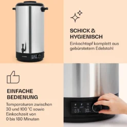 Abbey 60 Einkochautomat Getränkespender 60L 100°C 180min Edelstahl -Innovation Home Appliances Store 10041840 de 0004 logo