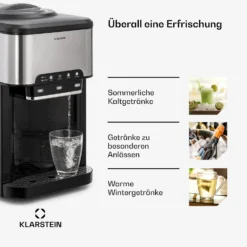 Aqueous Eiswürfelmaschine 3-in-1: Eiswürfel, Wasserspender: Heiß & Kalt 20 Kg/24h -Innovation Home Appliances Store 10041845 de 0005 usp