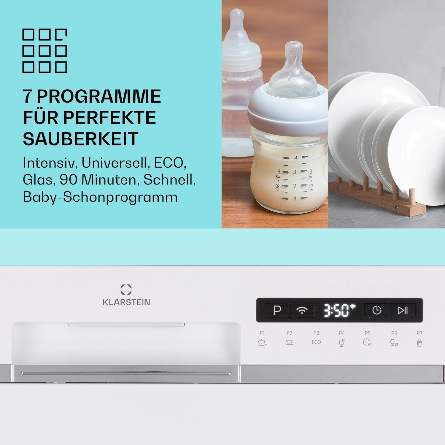 Amazonia 6 Smart Geschirrspüler App-Steuerung Freistehend 1380W 3 Amazonia 6 Smart Geschirrspüler App-Steuerung Freistehend 1380W – Bild 3