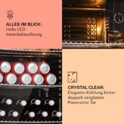 Beersafe XXL Kühlschrank 80 Liter 3 Böden Panoramaglastür -Innovation Home Appliances Store 10041893 de 0004 usp