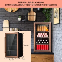 Beersafe XXL Kühlschrank 80 Liter 3 Böden Panoramaglastür -Innovation Home Appliances Store 10041893 de 0007 usp