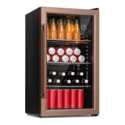 Beersafe XXL Kühlschrank 80 Liter 3 Böden Panoramaglastür