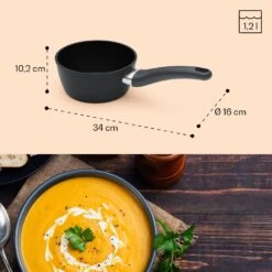 Noto Endurance Kasserolle Ø16cm Geschmiedetes Aluminium Induktion Antihaft -Innovation Home Appliances Store 10045005 yy 0008 dimensions