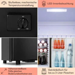 Happy Hour 45 Mini-Kühlschrank Minibar Getränkekühlschrank 45 L 26 DB -Innovation Home Appliances Store 10045048 de 0005 usp