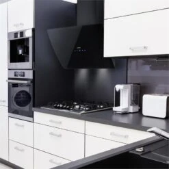 Annabelle 60 Dunstabzugshaube Umluftset 595 M³/h Touch-Armatur Schwarz 12 Annabelle 60 Dunstabzugshaube Umluftset 595 M³/h Touch-Armatur Schwarz -Innovation Home Appliances Store 60002315 yy 0003 ambient Klarstein Annabelle 60 Dunstabzugshaube schwarz