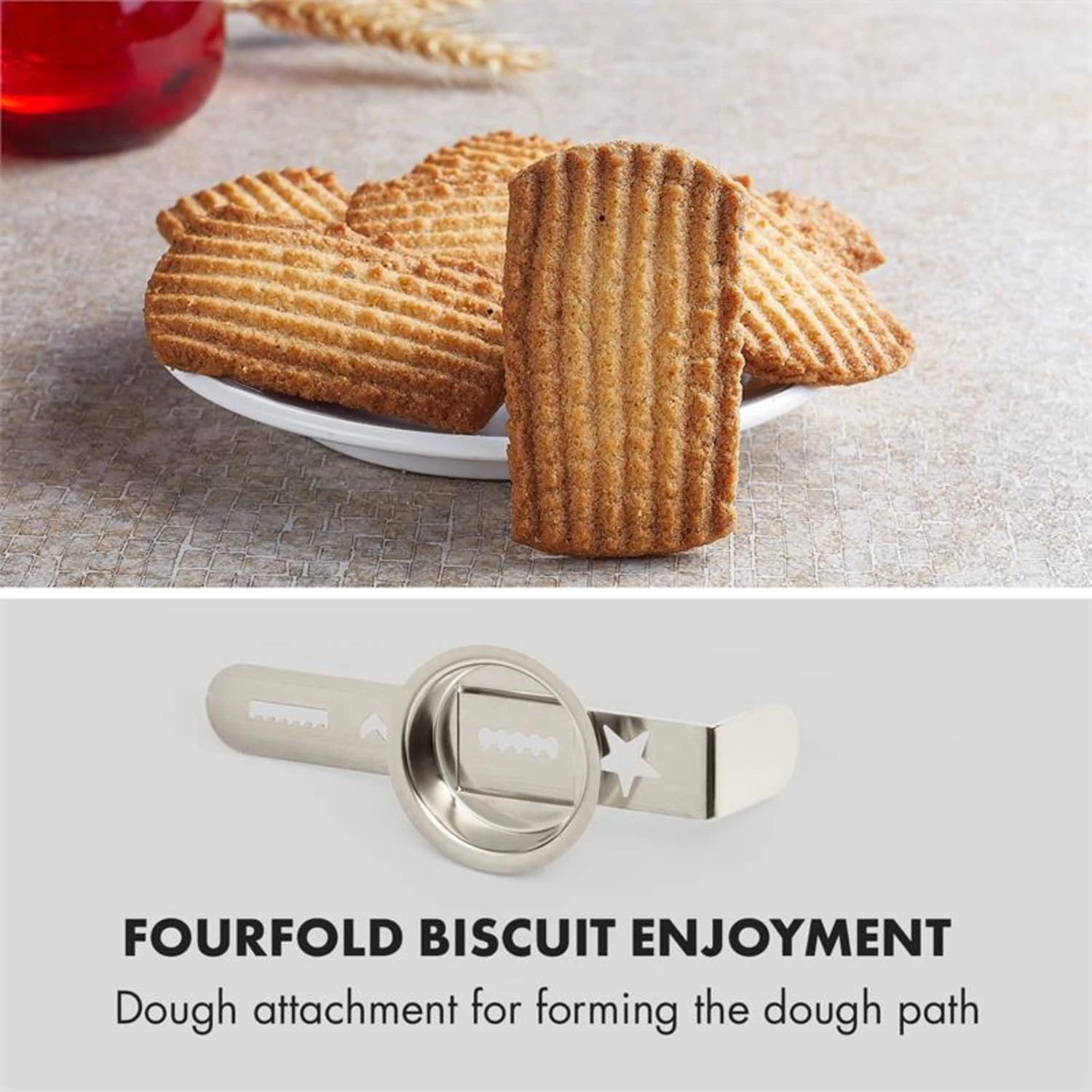 Curve Plus Küchenmaschinen-Set | 5l | 4-in-1 Fleischwolf | Rot 3 Curve Plus Küchenmaschinen-Set | 5l | 4-in-1 Fleischwolf | Rot – Bild 3