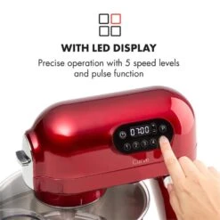 Curve Plus Küchenmaschinen-Set | 5l | 4-in-1 Fleischwolf | Rot 12 Curve Plus Küchenmaschinen-Set | 5l | 4-in-1 Fleischwolf | Rot -Innovation Home Appliances Store 60002329 yy 0005 logo Klarstein Curve Plus Kuechenmaschinen Set rot