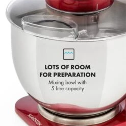 Curve Plus Küchenmaschinen-Set | 5l | 4-in-1 Fleischwolf | Rot 15 Curve Plus Küchenmaschinen-Set | 5l | 4-in-1 Fleischwolf | Rot -Innovation Home Appliances Store 60002329 yy 0009 logo Klarstein Curve Plus Kuechenmaschinen Set rot