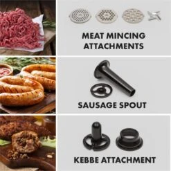 Curve Plus Küchenmaschinen-Set | 5l | 4-in-1 Fleischwolf | Silber -Innovation Home Appliances Store 60002330 yy 0003 logo Klarstein Curve Plus Kuechenmaschinen Set silber