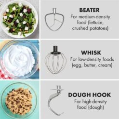 Curve Plus Küchenmaschinen-Set | 5l | 4-in-1 Fleischwolf | Silber -Innovation Home Appliances Store 60002330 yy 0007 logo Klarstein Curve Plus Kuechenmaschinen Set silber