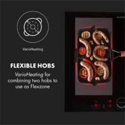 Kalahari Delicatessa Einbau-Ofen-Set Induktion 7000W 68Ltr Schwarz Edelstahl -Innovation Home Appliances Store 60002585 yy 0008 logo Klarstein Delicatessa 60 Einbaukochfeld schwarz