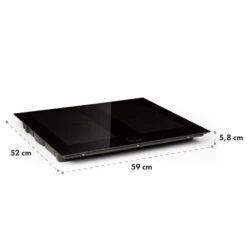 Kalahari Delicatessa Einbau-Ofen-Set Induktion 7000W 68Ltr Schwarz Edelstahl -Innovation Home Appliances Store 60002585 yy 0012 logo Klarstein Delicatessa 60 Einbaukochfeld schwarz