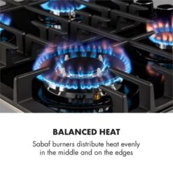 Kalahari Ignito Einbau-Ofen-Set Elektro / Gas 68Ltr Schwarz Edelstahl -Innovation Home Appliances Store 60002586 yy 0008 logo Klarstein Ignito 4 Zonen Gaskochfeld schwarz