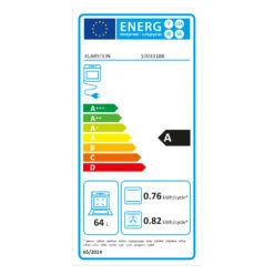 Gusteau Ignito Einbau-Ofen-Set Elektro / Gas 64Ltr Schwarz Edelstahl -Innovation Home Appliances Store 60002595 energy label