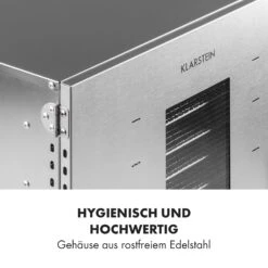 Master Jerky 16 Dörrautomat + Fleischhaken Set 1500W 40-90 °C 15h-Timer Edelstahl Silber -Innovation Home Appliances Store 60002668 de 0007 logo