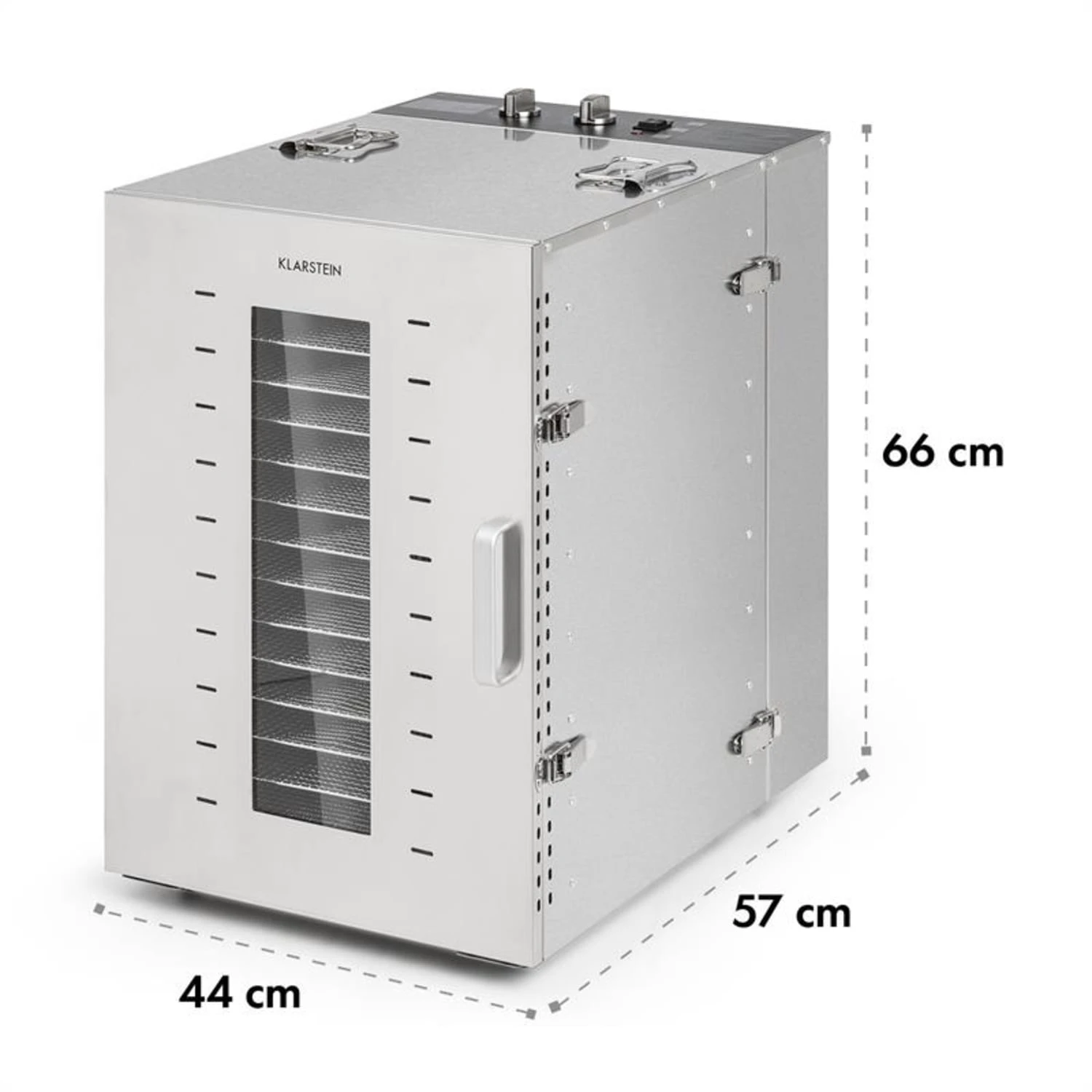 Master Jerky 16 Dörrautomat + Fleischhaken Set 1500W 40-90 °C 15h-Timer Edelstahl Silber – Bild 9