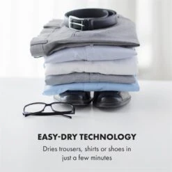 ShirtButler Pro Automatisches Trocknersystem Hemd & Hose 1200 W 2-in-1 70 °C Timer Weiß -Innovation Home Appliances Store 60002669 yy 0004 logo Klarstein ShirtButler Pro Trocknersystem weiss