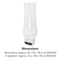 ShirtButler Pro Automatisches Trocknersystem Hemd / Hose / Schuhe 1200W 2-in-1 70°C Timer Weiß -Innovation Home Appliances Store 60002670 yy 0009 logo Klarstein ShirtButler Pro Trocknersystem weiss